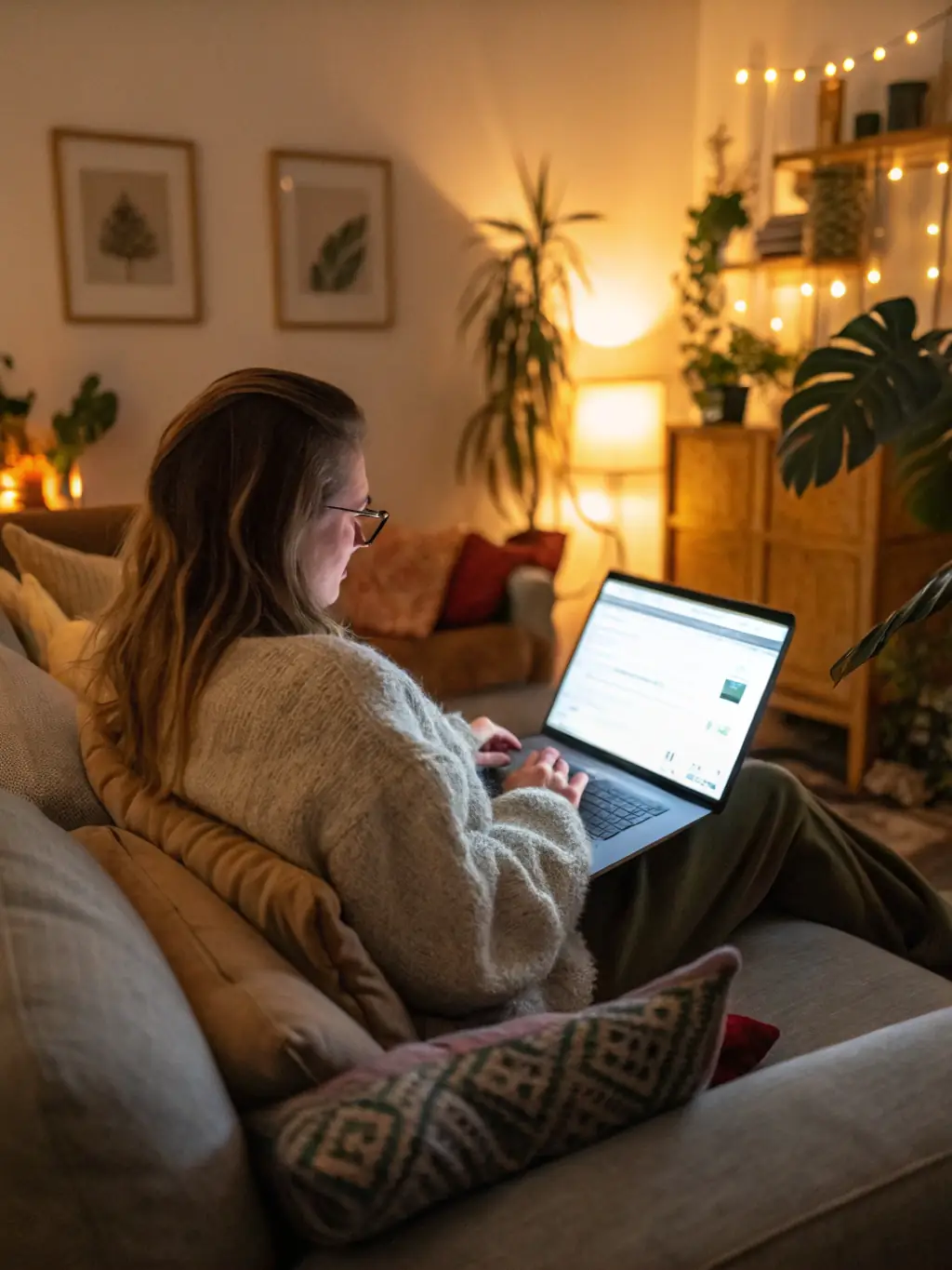A person confidently using technology as a tool, with a balanced lifestyle visible in the background, symbolizing the shift from dependency to discipline.