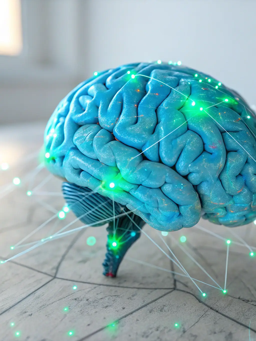 A brain scan visualization highlighting increased activity in focus-related areas, demonstrating the neurological benefits of the program.